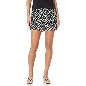 Amazon Essentials Women's 5 Inch Inseam Chino Short, Black Scandi Floral, 10
