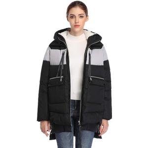 Women's Winter Thickened Down Jackets Long Down Coats Warm Parka with Hood (XS)