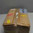 HOOBRO Narrow Console Table, 29.5" Small Entryway Table, Thin Sofa Table, Side Table, Display Table, for Hallway, Bedroom, Living Room, Foyer, White and Gold DW75XG01