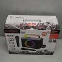 Portable Bluetooth Karaoke Machine for Adults & Kids - 2 Wireless Microphones, Shoulder Strap, Fun Voice Change, Support USB/AUX, for Outdoor Events Party Gifts