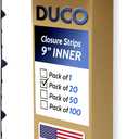 Duco USA-Made Classic Rib Foam Closure Strips 3ft Long, 9" Rib Profile - 20 Pack of Black Corrugated Roof Foam Strips - Weatherproof Seal to Block Gaps, Noise, Moisture, and More
