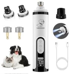 2026 Upgraded Silent Groom Pro Nail Grinder - 3-Speed Cordless Grooming Pro Nail Grinder, Pet Nail Trimmer with 2 LED Light,USB-C Rechargeable & 2 Grinding Wheels for Small Medium Large Dogs and Cats