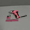 Hi-Spec Small Electric Screwdriver, Mini Drill Set, Rechargeable 3.6V Cordless Screwdriver with 26 Driver Bits, Power Tool for Small Projects & Home Use, Pink