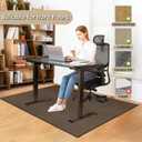 Office Chair Mat for Hardwood Floor, 59 x 48 inches Heavy Duty Rattan-Like Woven Desk Chair Mat, Non-Slip Floors Protector for Computer Chair