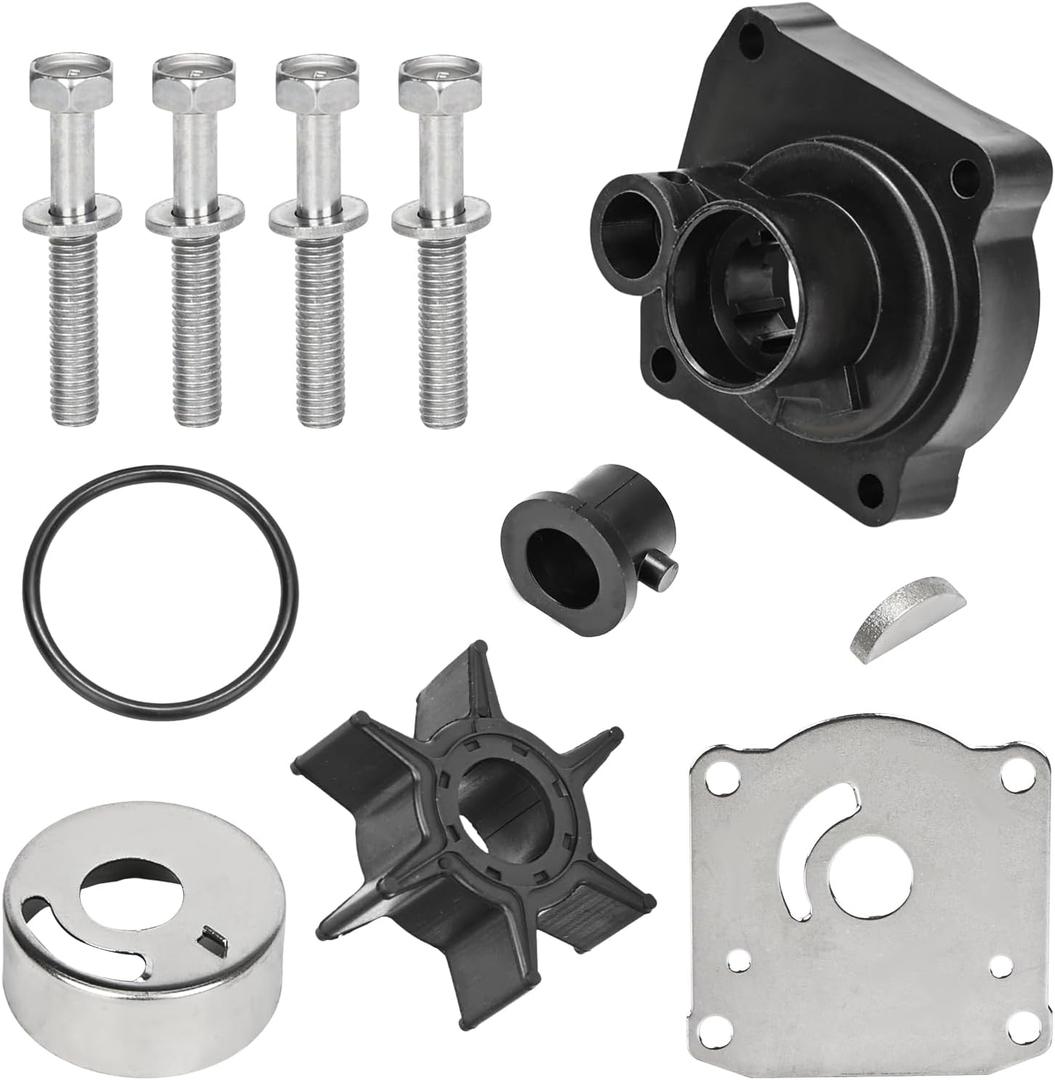 Water Pump Impeller Repair Kit Compatible with Yamaha Outboard F25 25 30HP Motors 4 Stroke C30 Two Stroke Replacement for 61N-W0078-10-00 61N-W0078-11-00 Serria 18-343