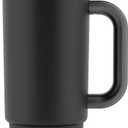 Ello Port 30oz Tumbler with Carry Loop & Integrated Handle | Vacuum Insulated Stainless Steel Reusable Water Bottle Travel Mug | Leak Proof Lid | Flexible Straw | BPA-Free | Dishwasher Safe | Black