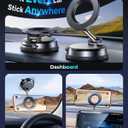 2026 Upgraded Vacuum Magnetic Car Phone Holder, 85LBS Strongest Suction & 2600gf Magnetic for Magsafe Car Mount, 360° Adjustable Foldable Cell Phone Holders for Your Car for iPhone 17 Pro Max 16 15