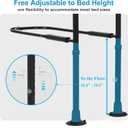 Bed Rails for Elderly Adults Safety, Elderly Assistance Products, Bed Rails for Seniors with Non-Slip Handles, Motion Sensor Light Fits King, Queen, Full, Twin (Compatible with Bed Frames 13.2"-19.7")