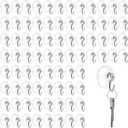 Mudder Suction Cup Hooks Wall Clear Suction Cups with Metal Hooks Window Hangers for Glass Wall Towel Hangers Supplies Bathroom Glass Kitchen Decorations,3 lbs(80 Pieces,30 mm)