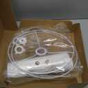 White Lamp Shade, Large Drum Lampshade 13" Top x 13" Bottom x 11" High (Spider), Replacement Lamp Shade Natural Linen Hand Crafted for Table Lamps Floor Lamps Chandelier Lamp, Easy Assembly Required