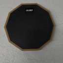 8 Inch Silent Drum Pad, Dumb Drum Beginner Rubber Practice Pad, with 5A Drum Sticks (8 Inch-Black)