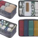 6 Pcs Packing Cubes, Mesh Travel Organizers, Foldable Laundry Bags, Water Resistant Clothing Storage for Travel, Camping, Backpacking