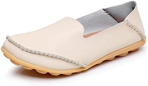 VenusCelia Women's Streamline Comfort Walking Flat Loafer(8 M US, Beige)