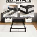 UOMEUR 7 Inch Twin Box Spring, 2500 LBS Heavy Duty Metal Mattress Foundation with Fabric Cover, Easy Assembly