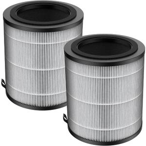 JF100 Replacement Filter, 3-in-1 Pre-Filter, HEPA and Activated Carbon Filtration System, 4 Pieces