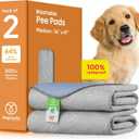 IMPROVIA Reusable Puppy Pad Waterproof, Extra-Absorbent, Washable Pee Pad for Dog Training, Whelping, & More Protect Your Floors & Pet with Quick-Drying Potty Pad (Paws & Hearts, Medium 36"x41")