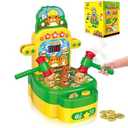 VATOS Hammer Game, Mini Electronic Arcade Game with 2 Hammers, Pounding Toys Toddler Toys for 3 4 5 6 7 8 Years Old Boys Girls, Developmental Toy Interactive Toy
