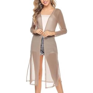 Totatuit Long Summer Cardigan for Women Lightweight Open Front Tops Solid Duster Swimwear Beach Cover Up Size XL