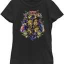 Harry Potter Girls' Hogwarts Plant Crest (Black, S)