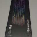 KLIM Chroma Wireless Keyboard  RGB Backlit Gaming, Rechargeable Battery, PC Keyboard, Durable & Water-Resistant, Compatible with PS4, PS5 & Mac - Black