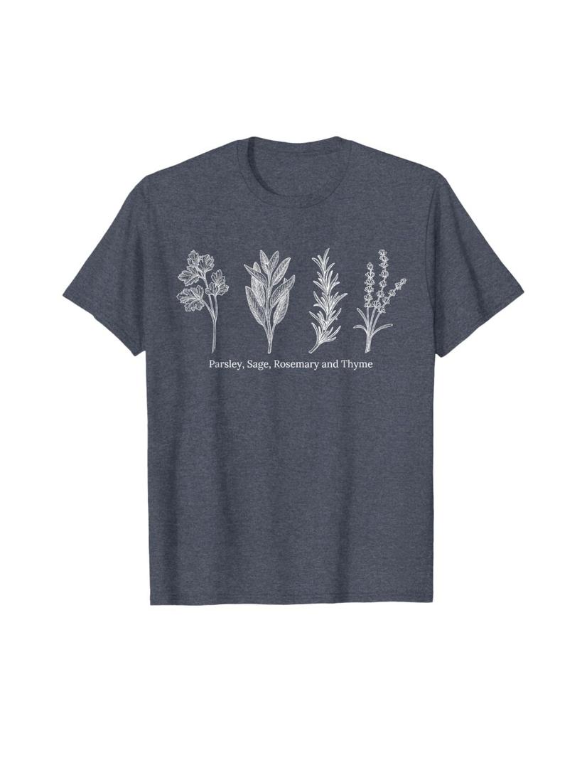 Gardening shirt for women -Parsley, Sage, Rosemary and Thyme T-Shirt L
