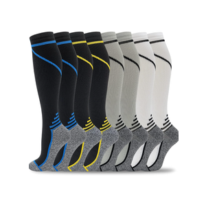 fenglaoda 8 Pairs Compression Socks for Men & Women 20-30 mmHg Knee High Nurse Pregnant Running Medical and Travel Athletic M