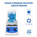 Magnetic Stirrer Hot Plate w/Stir Bar,100-2000rpm Magnetic Hotplate Stirrer, 180W Heating Power Hot Plate Stirrer, Max 520 Hot Plate with Magnetic Stirrer
