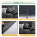 Leather Repair Patch 17X79 inch Large Self-Adhesive Leather Repair Tape, Reupholster Leather Patches for Furniture Couch Chairs Car Seat (Dark Brown, 17x79 inch)