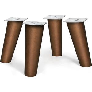 AORYVIC Wood Furniture Legs 6 inch Angled Couch Legs Slanted Sofa Replacement Legs for Dresser, Cabinet, Futon, Bench