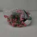 Artificial Fake Hanging Hibiscus Flowers Plants Baskets for Outdoor Decoration, Faux Silk Hibiscus Long Vines in Planter UV Resistant Realistic Flowers for Outside Porch Patio Home Decor, Pink