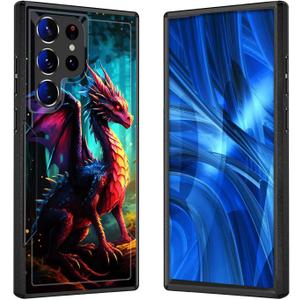 for Galaxy S24 Ultra Case,[Military Grade Drop Tested] Heavy-Duty Tough Rugged Shockproof Protective Case for Samsung Galaxy S24 Ultra 6.8" 2024,Forest Dragon