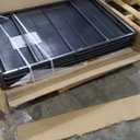 Homey Pet 43 Inch Dog Crate, Heavy Duty Stackable Dog Crate Cage Kennel for Medium Dogs with Divider, Bowls, 3 Door, Removable Grid & Tray, 4 Lockable Wheels, Breeding & Grooming Drop Cages for Dogs