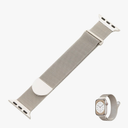 Stainless Steel Mesh Loop with Semicircular Buckle for Apple Watch Replacement Bands Compatible with iwatch Band