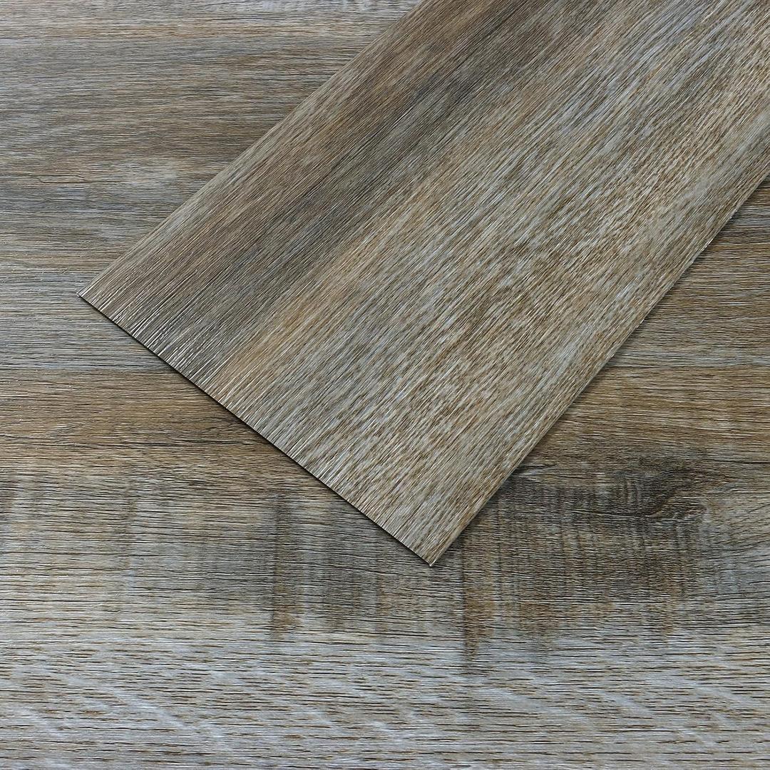 VEELIKE Barnwood Peel and Stick Floor Tile Waterproof Grey Vinyl Plank Flooring 16-Pack 24 Sq. Ft. Self Adhesive Vinyl Floor Tile Peel and Stick Laminate Flooring for Bedroom Bathroom Kitchen 6''x36''
