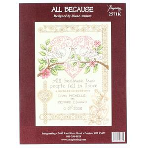 M & R Technologies Wedding Record Counted Cross Stitch, Beige