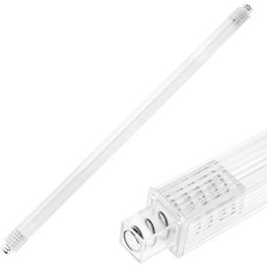 Showingo 24 Inch Clear Replacement Bathroom Towel Bar with Adjustable Spring Loaded Ends Sturdy Plastic Wall Mount for Bathroom and Kitchen Towel Storage- Replacement Towel Bar for Ceramic Holder (1 Piece)