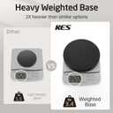 Kes Toilet Paper Holder Stand with Weighted Base, 26" H (Taller Version) Free Standing Toilet Paper Roll Holder for Bathroom, Rustproof, BPH283S66-BK
