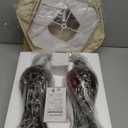 28.5" high Vintage Brown Table Lamps Set of 2 - Bedside Lamp with Faux Silk Shades - for Bedroom and Living Room with USB and Nightlight - Perfect for Nightstands and Bedrooms (Bulb Included)