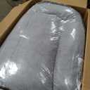 Bedsure SupportMax Orthopedic Dog Beds Large Sized Dog - Extra Thick Supportive Large Dogs Bed with Waterproof Washable Cover, L Plus Comfort Pet Sofa with Soft Sherpa and Nonskid Bottom, Grey, 38"