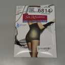 Hanes Silk Reflections Control Top Sheer Toe Silky Sheer High Waisted Pantyhose (Barely There)