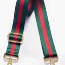 Kolti Purse Strap Replacement Crossbody Handbag Stripe Wide Adjustable, Gold Buckle-14