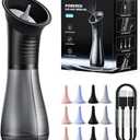 Ear Wax Removal with LED Display, Temodu Electric Ear Cleaner, Rechargeable Earwax Removal Ear Irrigation System, 3 Pressure Modes Ear Cleaning Earwax Removal (12 Disposable Tips)