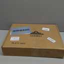 LIAMST Garage Door Screen for 2 Car Garage Door-16x7FT Reinforced Fiberglass Garage Screen, Magnetic Garage Screen Door (Black)