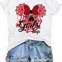 Halloween Ghost Shirts: Magic Kingdom Shirt Women Funny Magic Castle T Shirt Spooky Season Halloween Short Sleeve TeesXX-Large,White1 (XL)