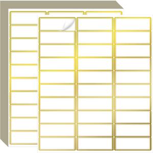 Geyee 1800 Pcs Fluorescent Address Labels Colored Address Labels 1'' x 2-5/8'' Neon Color Printable Stickers for Printer Return Mailing Shipping Message (Gold and White) Geyee 1800 Pcs Fluorescent Address Labels Colored Address Labels 1'' x 2-5/8'' Neon Color Printable Stickers for Printer Return Mailing Shipping Message (Gold and White)