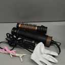 Round Hair Blow Dryer Brush - 1.2 Inch Ceramic Barrel Hair Dryer Brush for Short/Middle Hair, One Step Hair Drying, Volumizing, Straightening and Styling(Yellow-Black, 1.2 Inch)