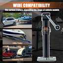 5000lb Weld-on Pipe Swivel Trailer Jack, 10" Vertical Travel Trailer Tongue Jack, Suitable for RVs, Boats, Horse Trailers and Multi-Purpose Trailers