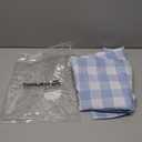 Checkered Tablecloth Rectangle Waterproof Gingham Table Cloth Washable Buffalo Plaid Table Cover Wrinkle Free for Kitchen, Dining and Outdoor Picnic, 52 x 70 Inch, Light Blue and White