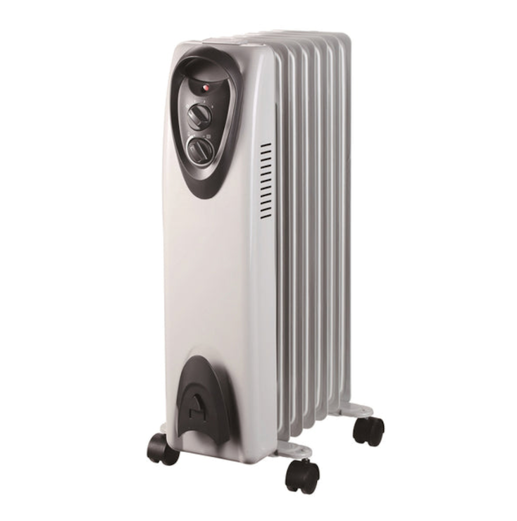 H E Industrial Ltd 3-Settings Heat Electric Oil Filled Portable Heater 1500W