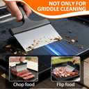 8 x Griddle Cleaning Kit for Blackstone,15 Pieces Flat Top Grill Cleaning Kit with Grill Scraper, Griddle Bricks and Brush Easy to Remove Stain,Griddle Accessories Cleaner Tool Set with Storage Bag